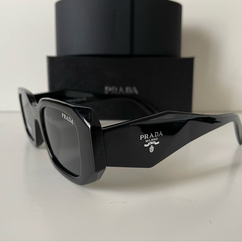 Prada UNISEX SUNGLASSES - Black/Dark Grey - Picture 2 of 3